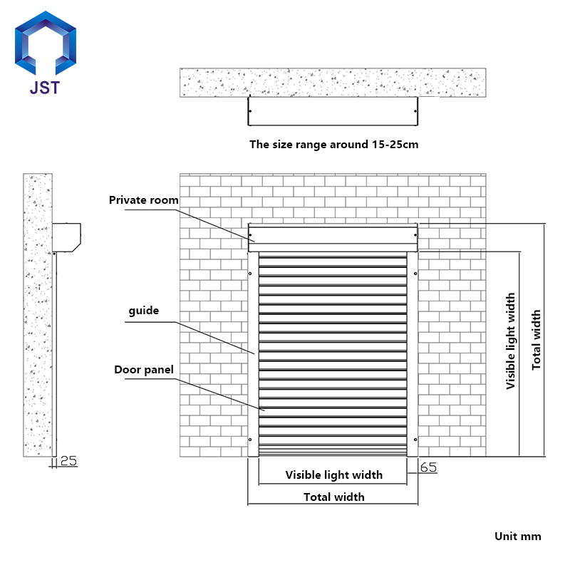 Modern Style Industrial Household Aluminum Alloy Roller Shutter Window