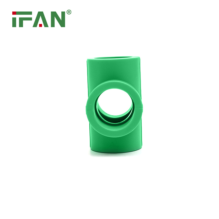 Ifan All Size En 15874 PPR Pipe and Fitting 20-63mm Green Plastic Fittings Pn25 Cross PPR Fittings