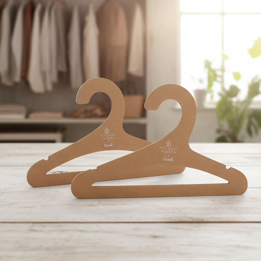 Экологичные бумажные вешалки для одежды