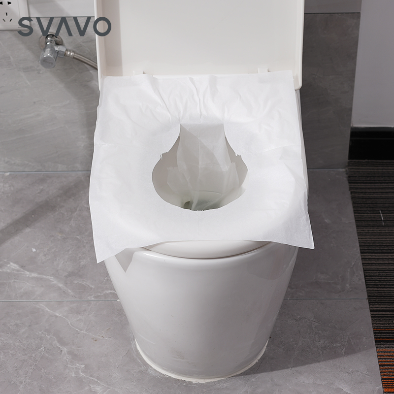 Portable 1/2 Half Fold Comfortable Biodegradable Water Soluble Disposable Soft Environmentally Friendly Toilet Seat Paper