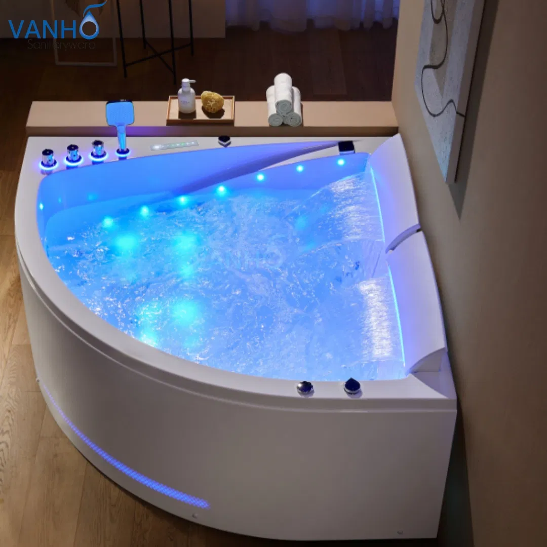 Угловая акриловая ванна на 2 персоны с гидромассажем