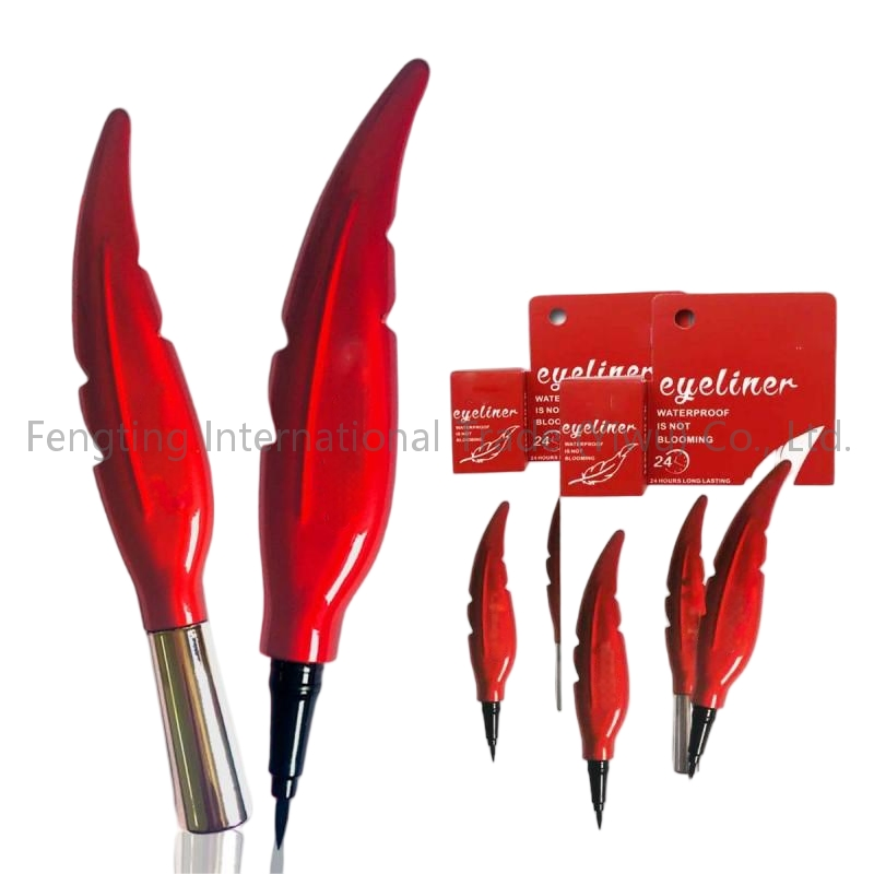 New Arrived Feather Eyeliner Black Brown Waterproof Eyes Makeup Pen Precision Smooth Liquid Eye Liner