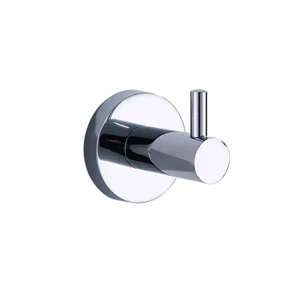 Durable Polished Bathroom Hook for Hanging Towels and Clothes