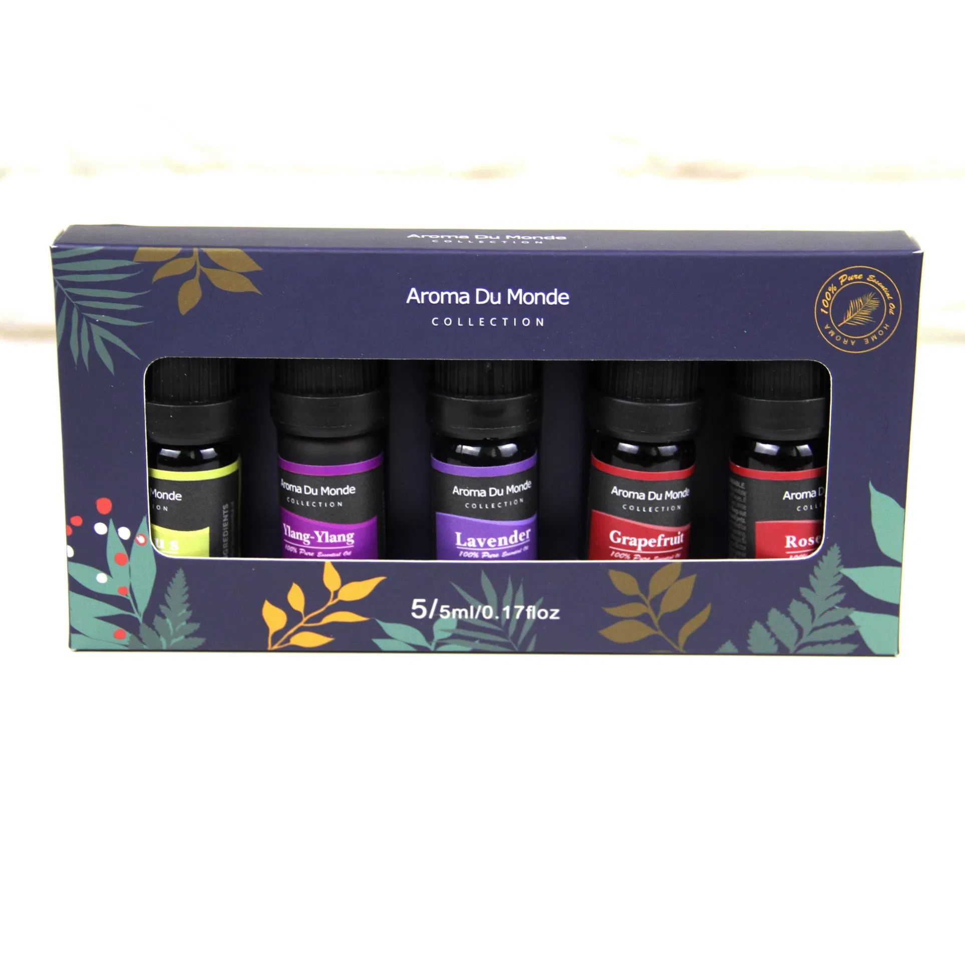 Набор 5 шт. эфирных масел в стеклянных флаконах 10 мл