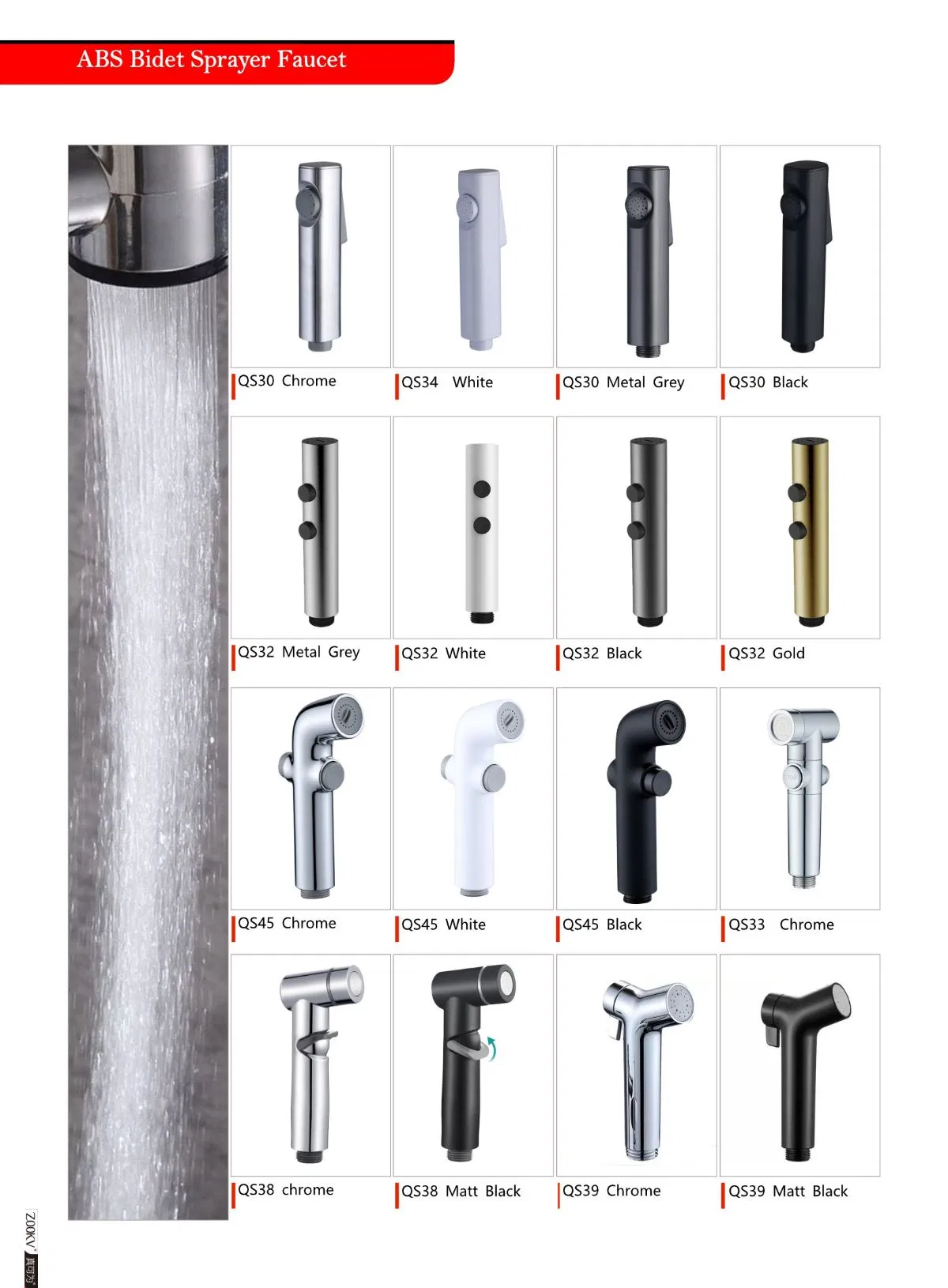 ABS 5 Modes Adjustable Shower Head Handheld Rainfall Sprinkle High Pressure Shower Nozzle Bathroom Accessories Handshower