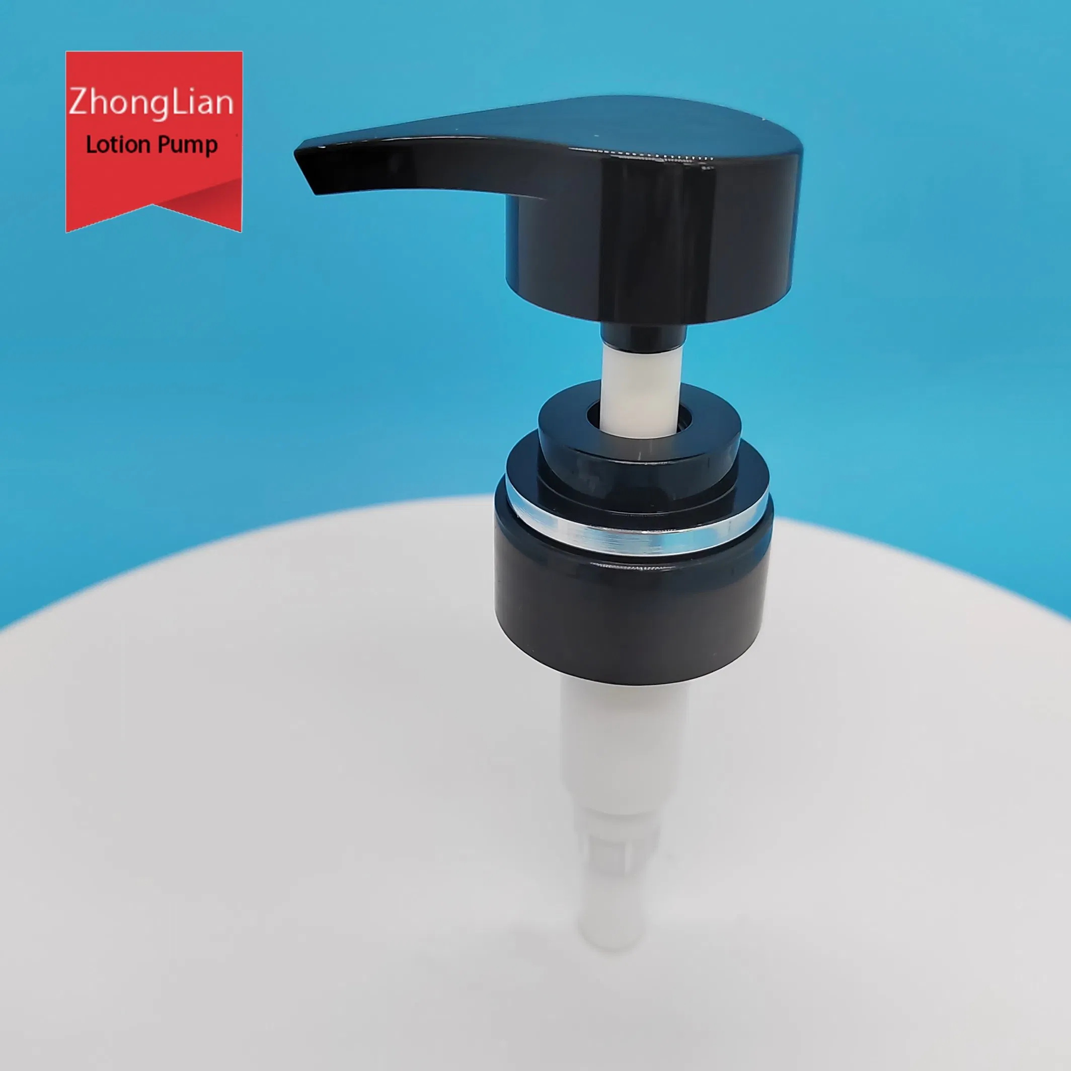 High-End Shampoo Packaging Black Chaplet Sliver 33/410 4cc Output Plastic Lotion Pump