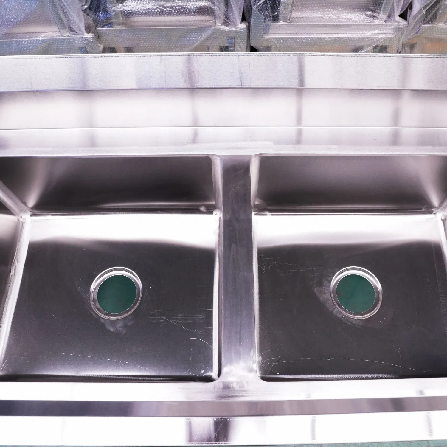 Commercial Stainless Steel Kitchen Sink - Double Basin Durable