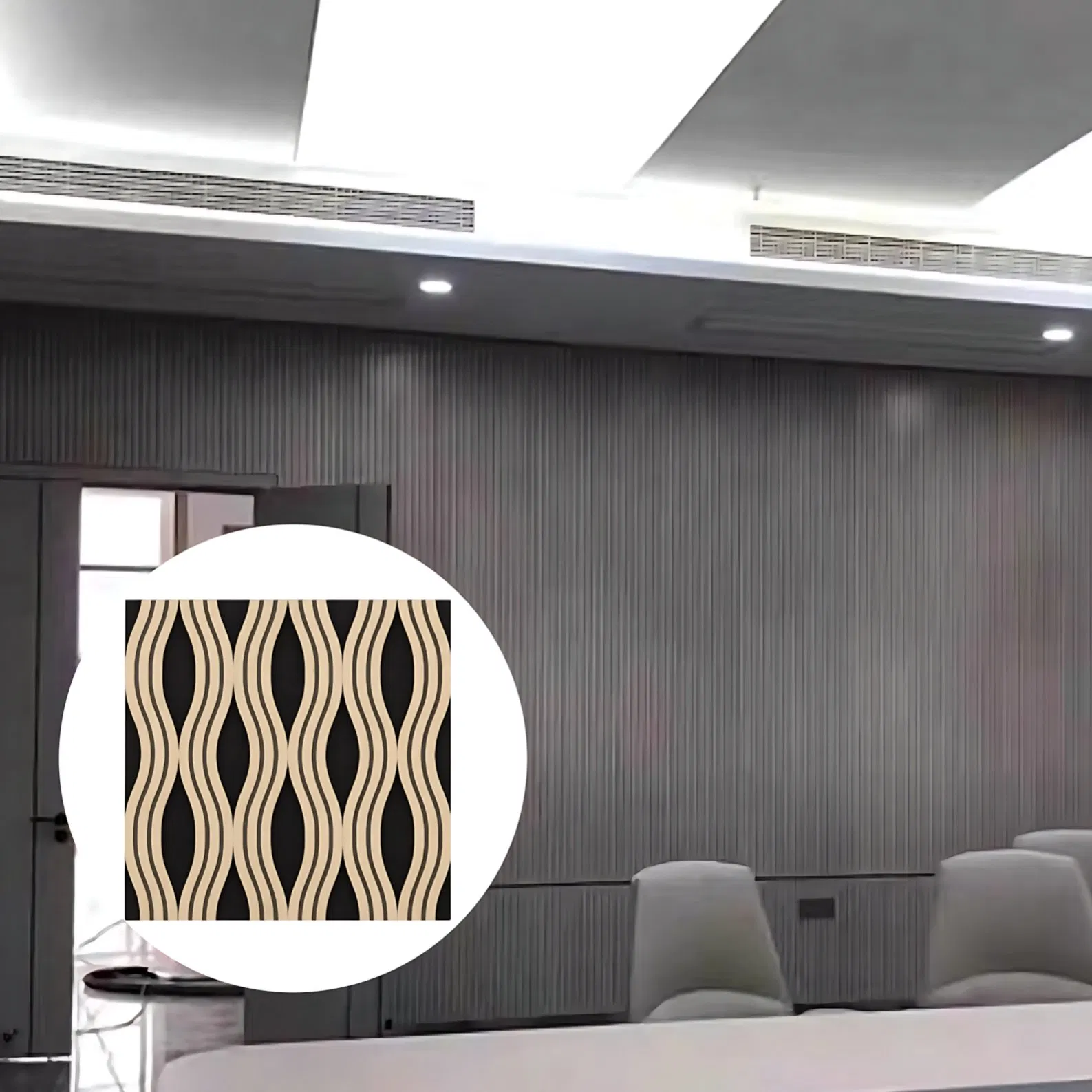 High Quality Frosted Surface Modern Wooden Acoustic Wall Panel Eco Friendly High Density MDF for Home Bars