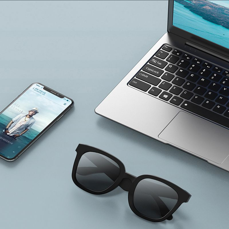 Smart Bluetooth Eyeglasses with Built-in Mic & Speaker