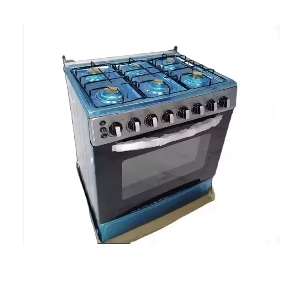 Kitchen Free Standing Gas Oven Range Home Cooker 6 Burners Gas Stove