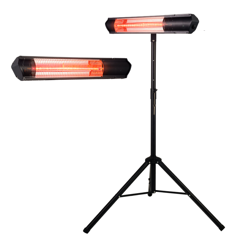 220V 3000W High Quality Black Waterproof Standing Mechanical Patio Heater for Outdoor