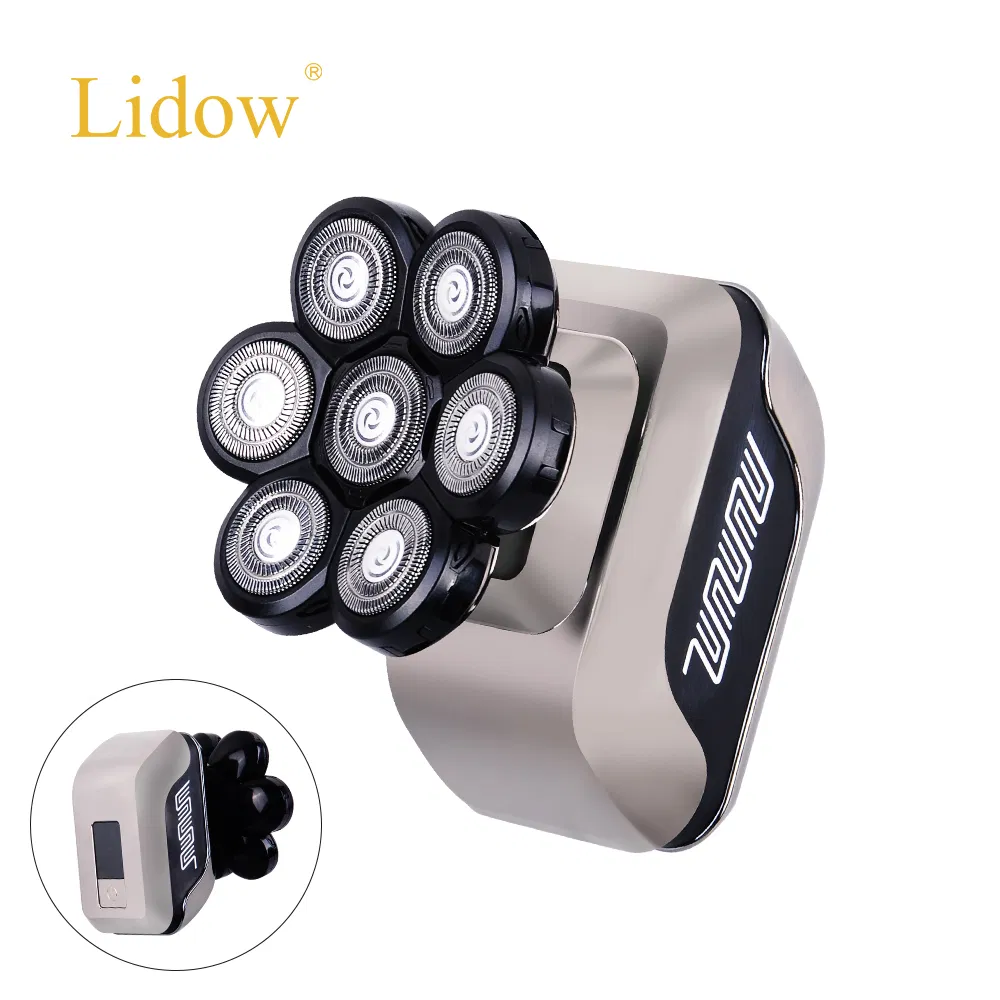 Professional 7 Heads Shaver Men Bald Head Hair Trimmers