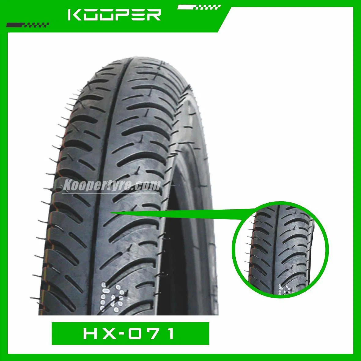 Мотошина KOOPER 90/90-18 с повышенным сцеплением