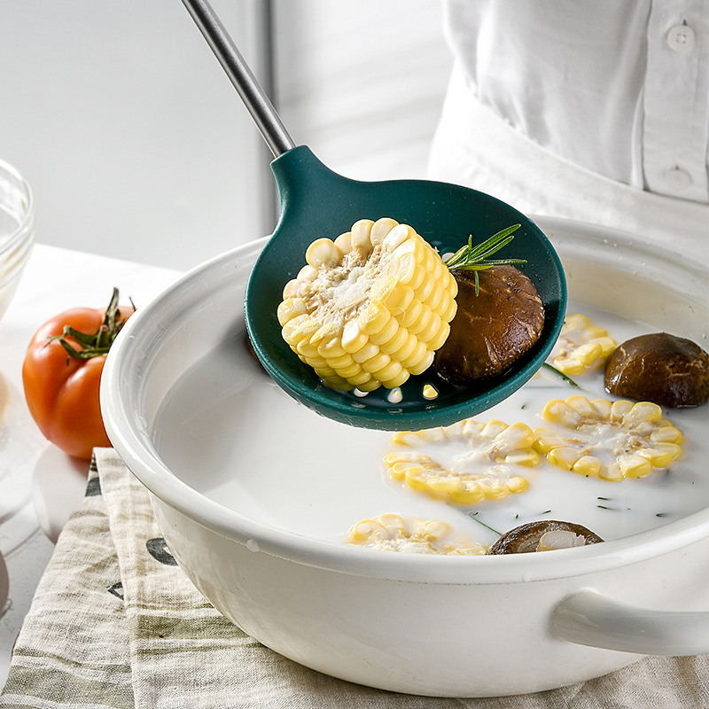 6PCS Eco-Friendly Kitchen Utensils with Silicone Handles Accessory Cooking Tools for Home Kitchenware Utensils Kitchen Silicone