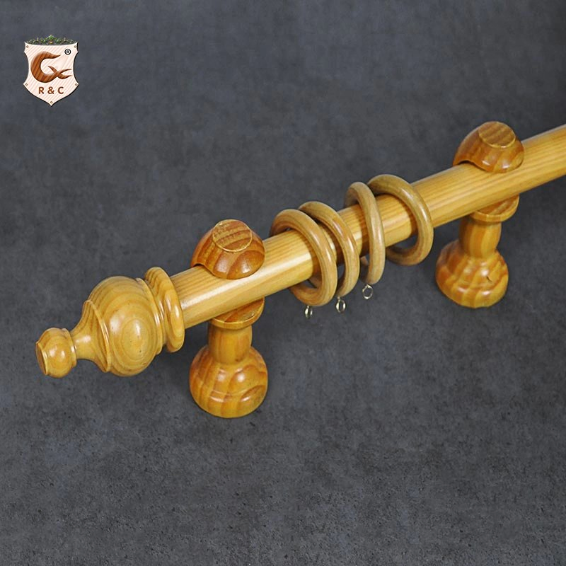 Manufacture Customize Window Wooden Curtain Rod Set