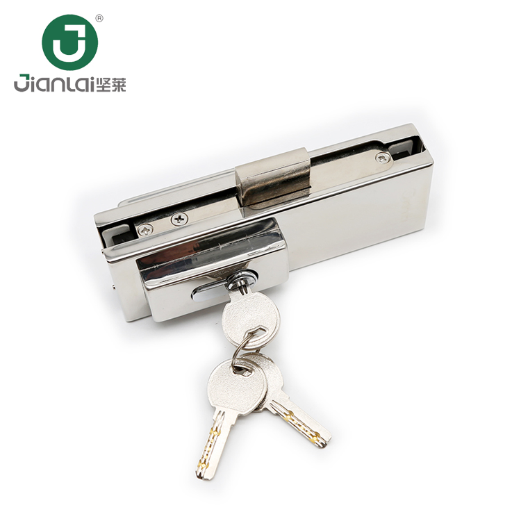 Hot Sale Style Tempered Glass 10mm Door Lock Patch Fitting
