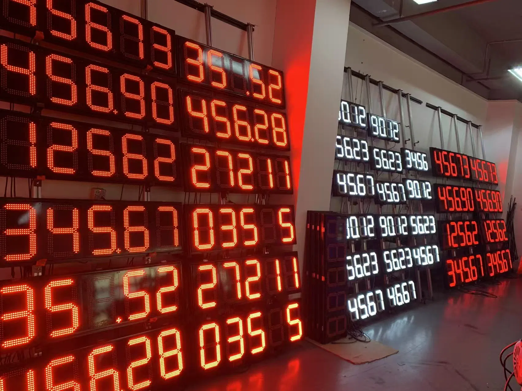 18 Inches 8.888 8.889/10 Fuel Station Gas Station Signs LED 7 Segment LED Board Gas Price Light Display