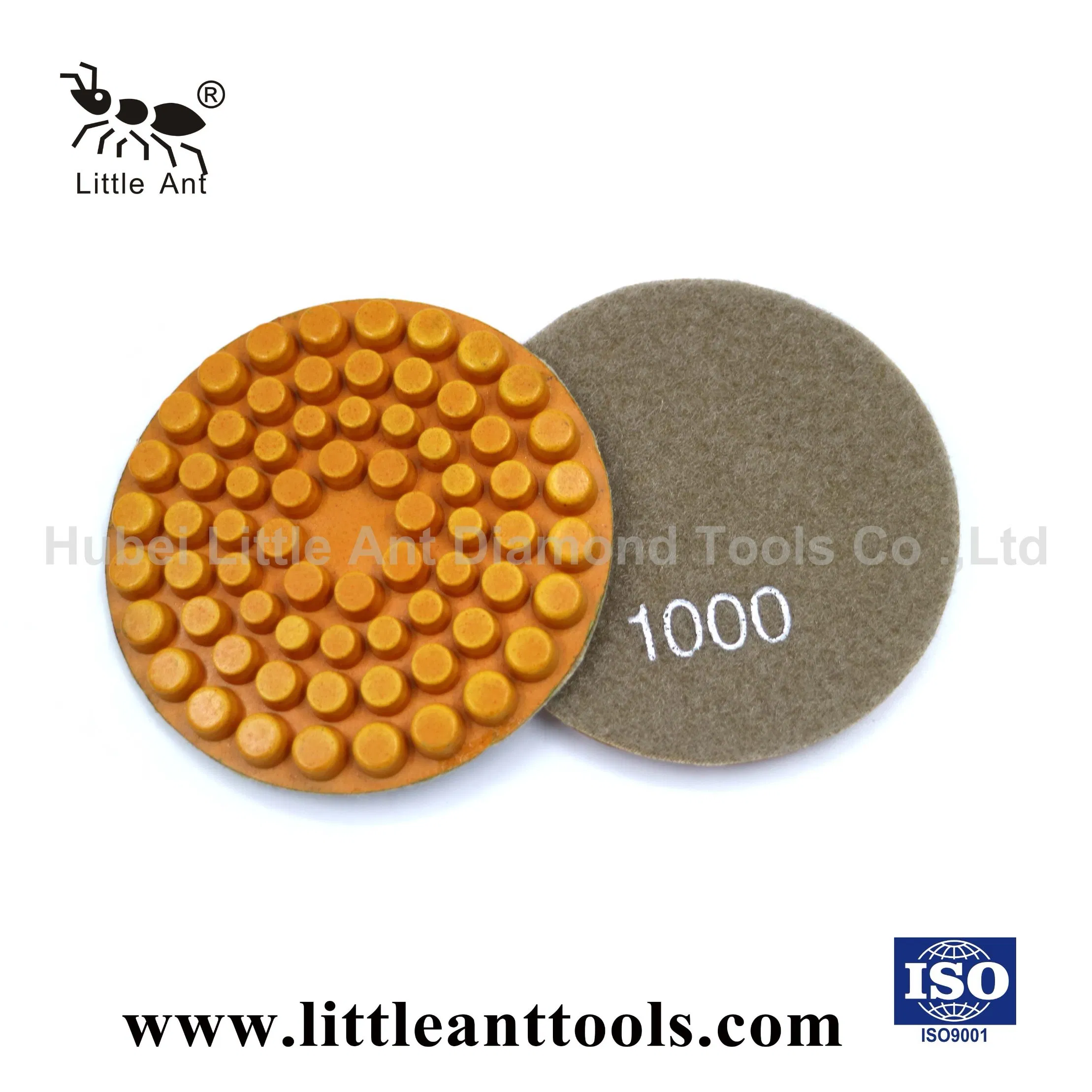 4 Inch Dots Pattern Hard Concrete Polishing Pad Dry and Wet Grinding