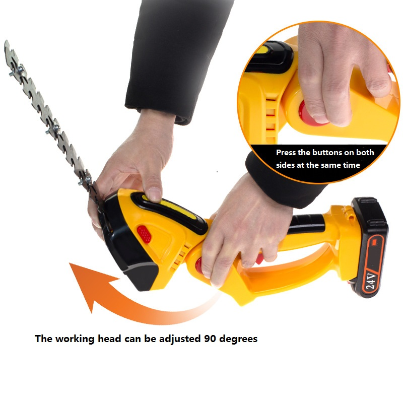 Professional Garden Tool Handle Power Grass Shear Cordless Electric Hedge Trimmer