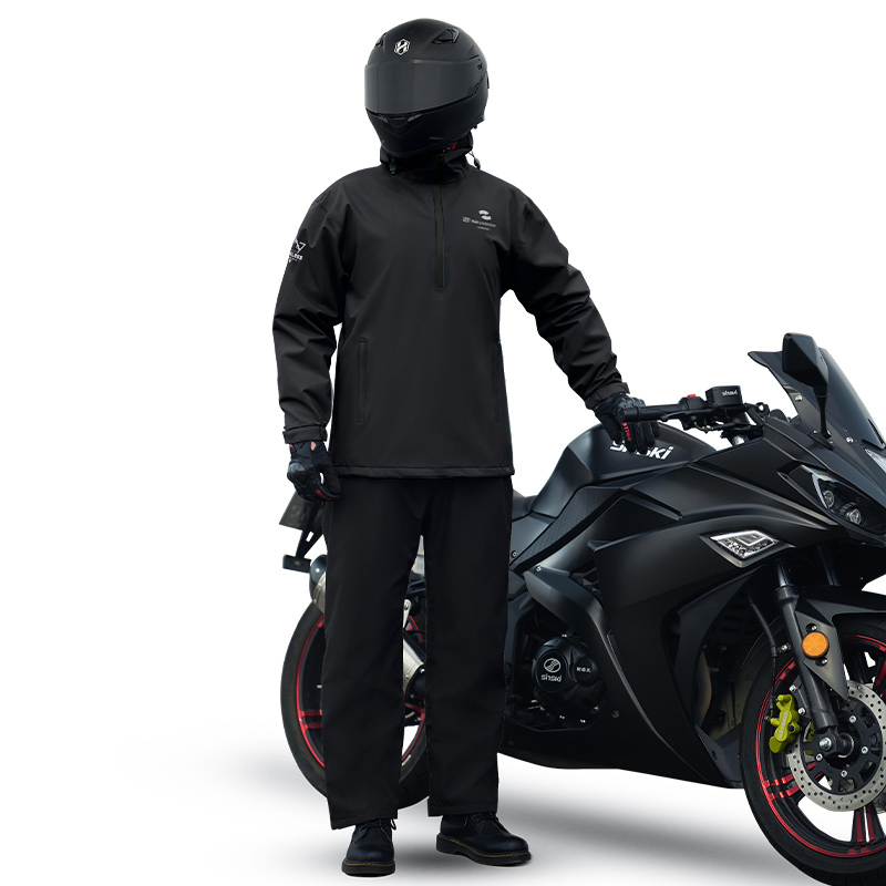 Adult Windproof Motorcycle Waterproof Outdoor Raincoat Set