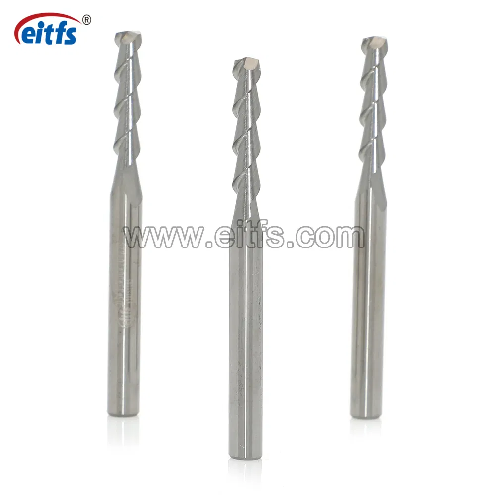 Solid Tungsten Carbide 2 Flutes Flat End Mill Cutting Tools for Aluminum