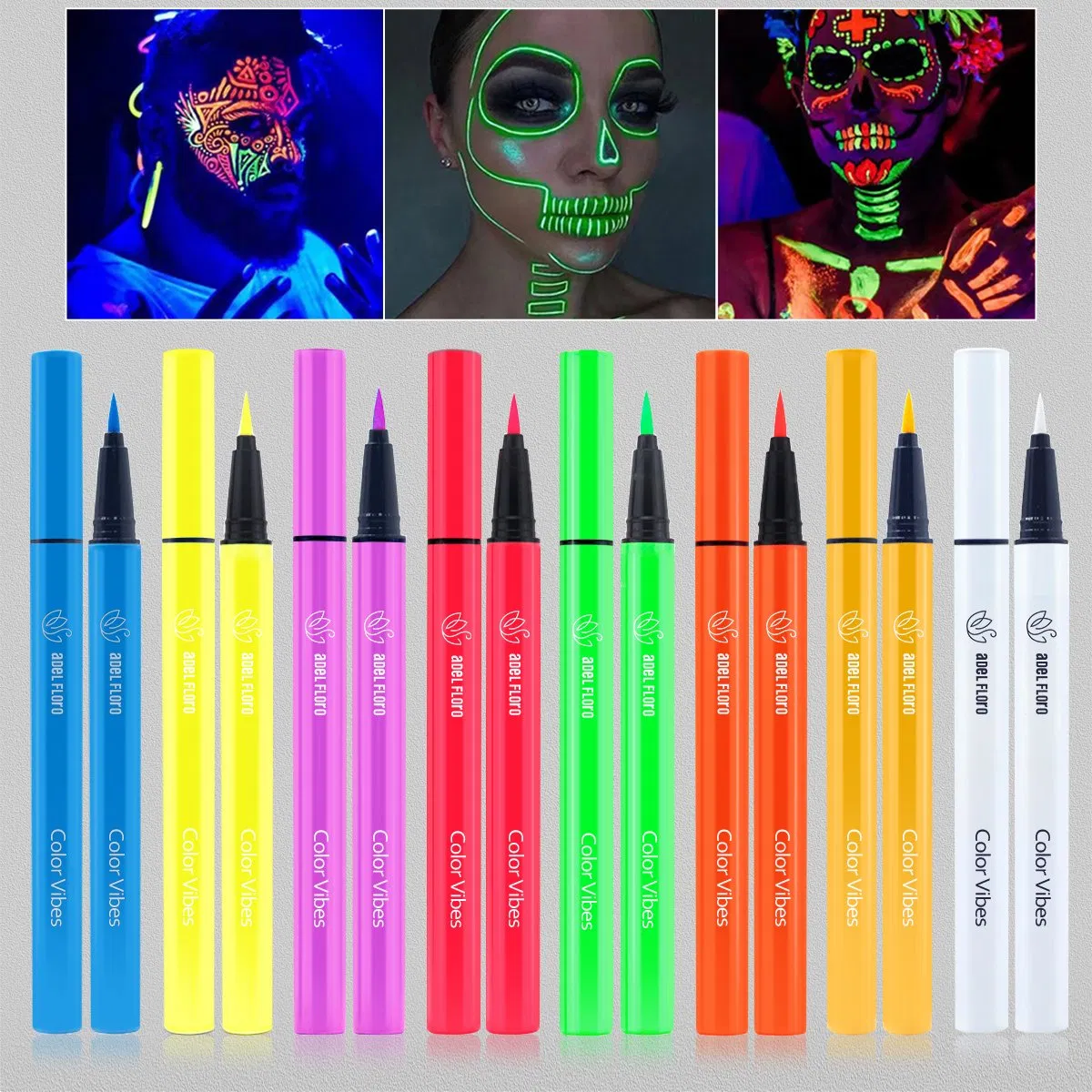 Fluorescent Waterproof Colored Gold Blue Green Red Orange Pink Neon Liquid Eyeliner