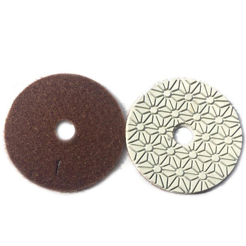 Wet 3 Steps Polishing Pad 4'' for Concrete Granite Marble