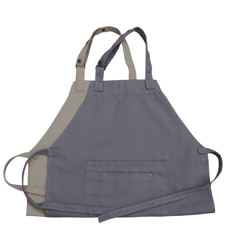 Unisex Adults Jeans Stitch Workwear Work Apron Restaurant Waiter Bib Full Apron Custom
