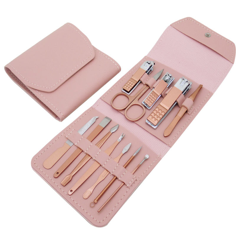 Rose Gold 16PCS Nail Scissors Nail Clipper Set