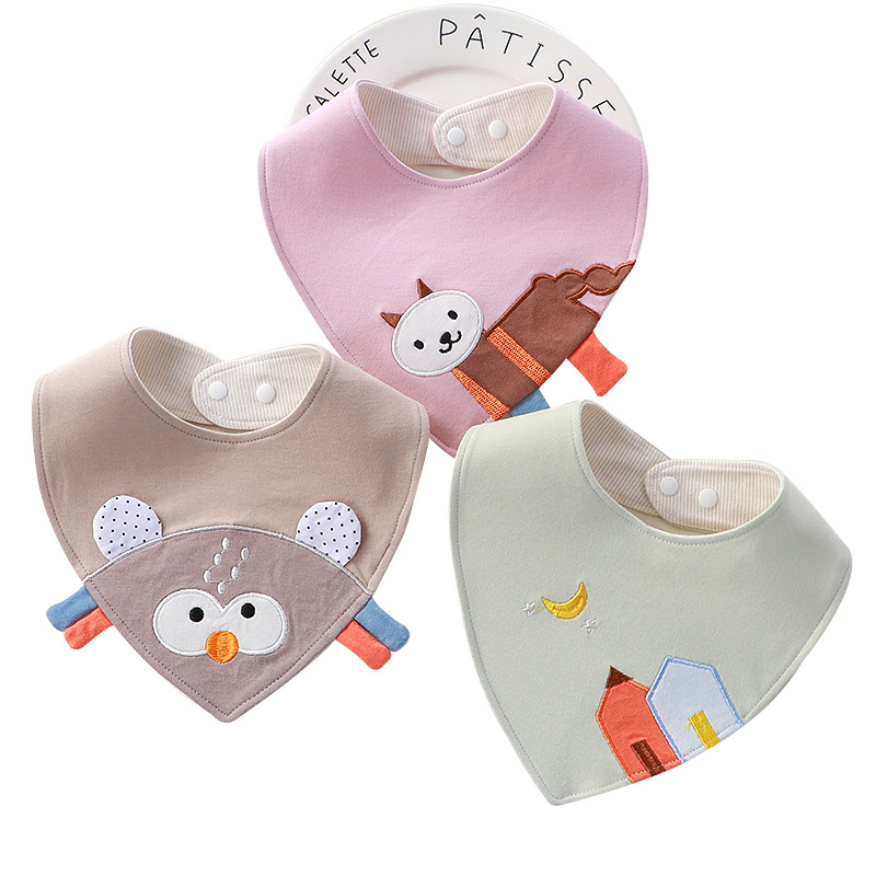 Wholesale Infant Cotton Lightweight and Absorbent Coveralls Home Care Baby Bib