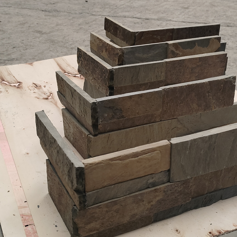 Wholesale Price Natural Slate Culture Thin Stone Veneer Panels Wall Stone for Exterior Outdoor Wall Cladding