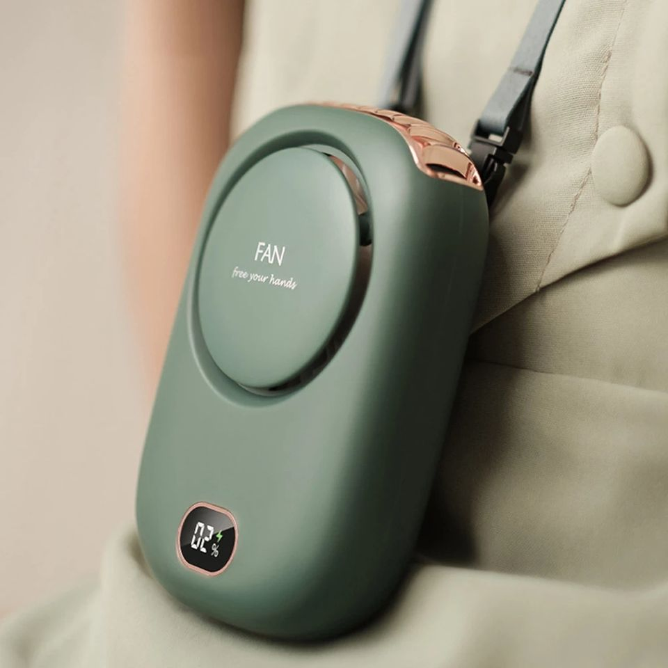 Factory Wholesale New Design Ventilateur Hanging Neck Cooler Portable Mini Neckband Fan