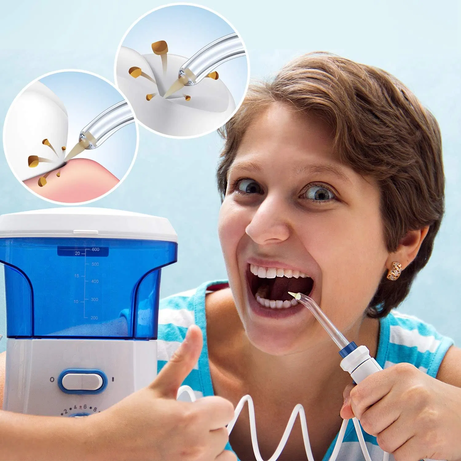 SJ Replacement Tips Compatible Waterpiks Multi-Color Dental Periodontal Water Flosser Tip Replacement Water Flosser Pocket Tips