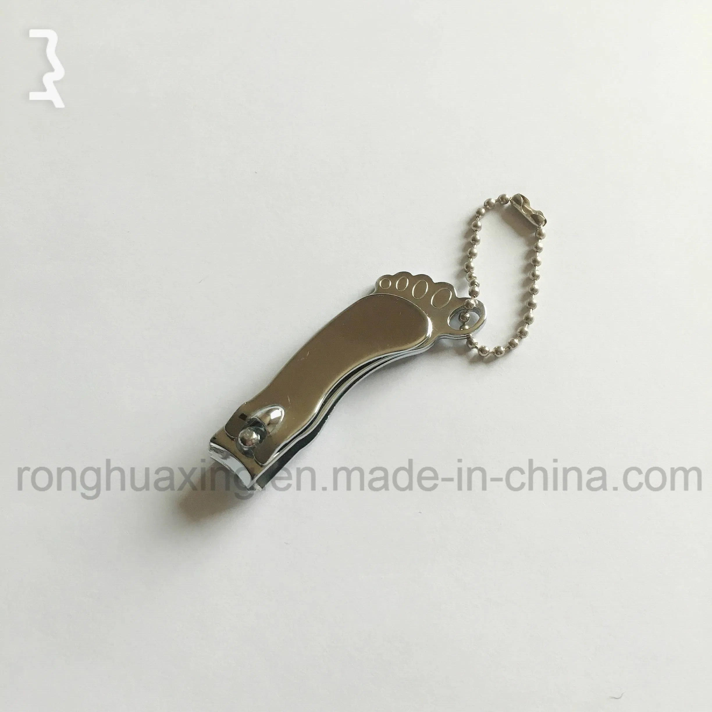 Promotion Nail Cutter with Cute Foot Shape, Laser File and Keychain