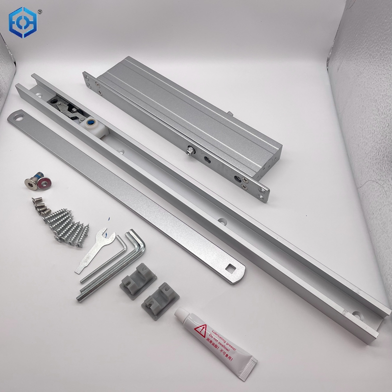 Fire Door Hydraulic Embedded Aluminum Two-Stage Speed Commercial Mounting Automatic Door Closer with Sliding Arm