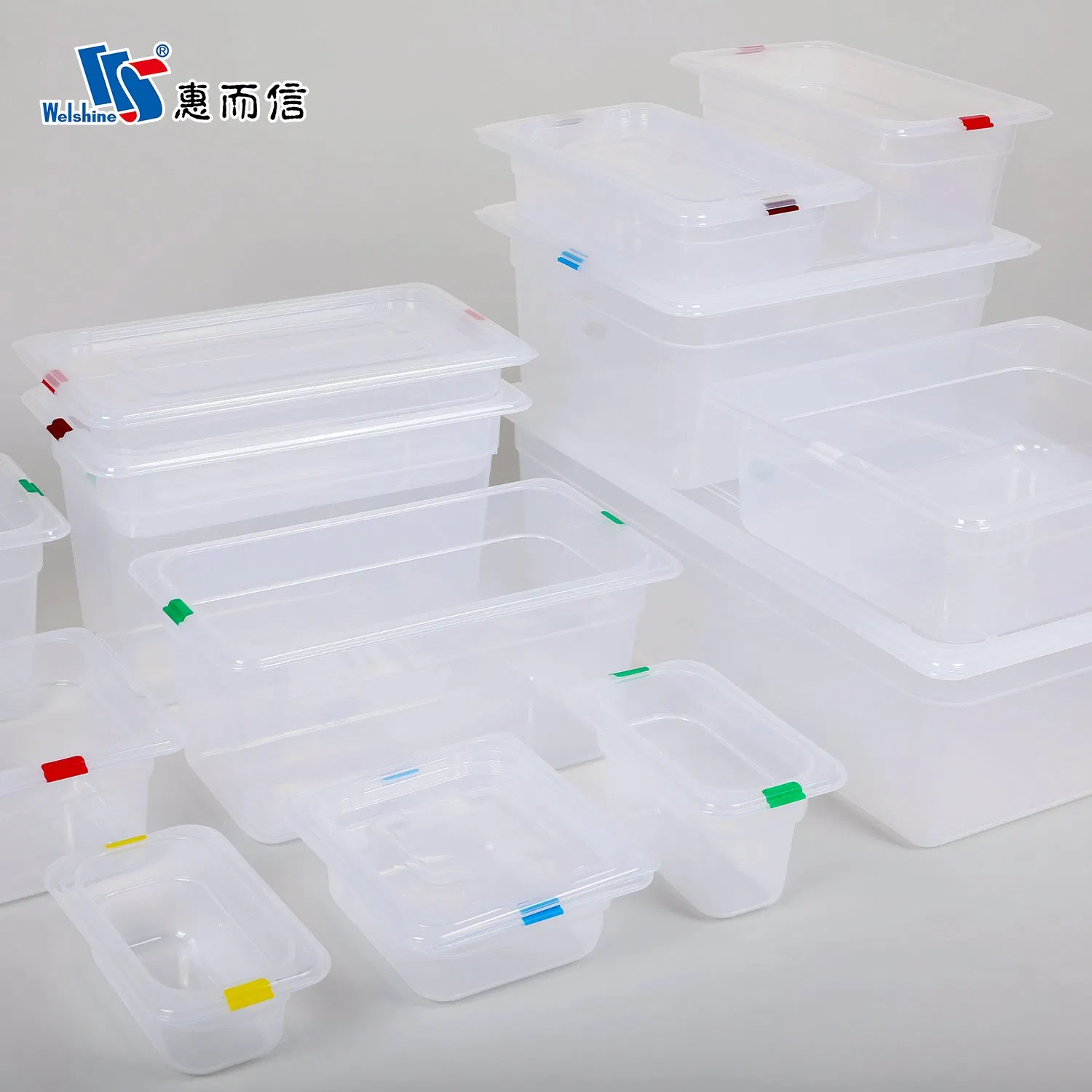 Прозрачные пищевые контейнеры и лотки PP стандартного размера