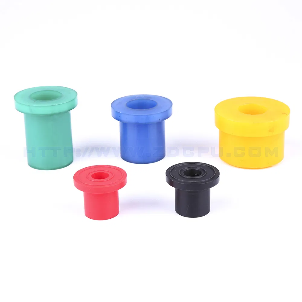 Customize PU Polyurethane HDPE Silicone Rubber Bushing, Flange Sleeve Bushing