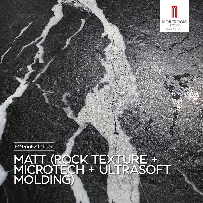 Porcelain Slab Napoleon Black Marble Tiles for Luxury Flooring and Wall Cladding