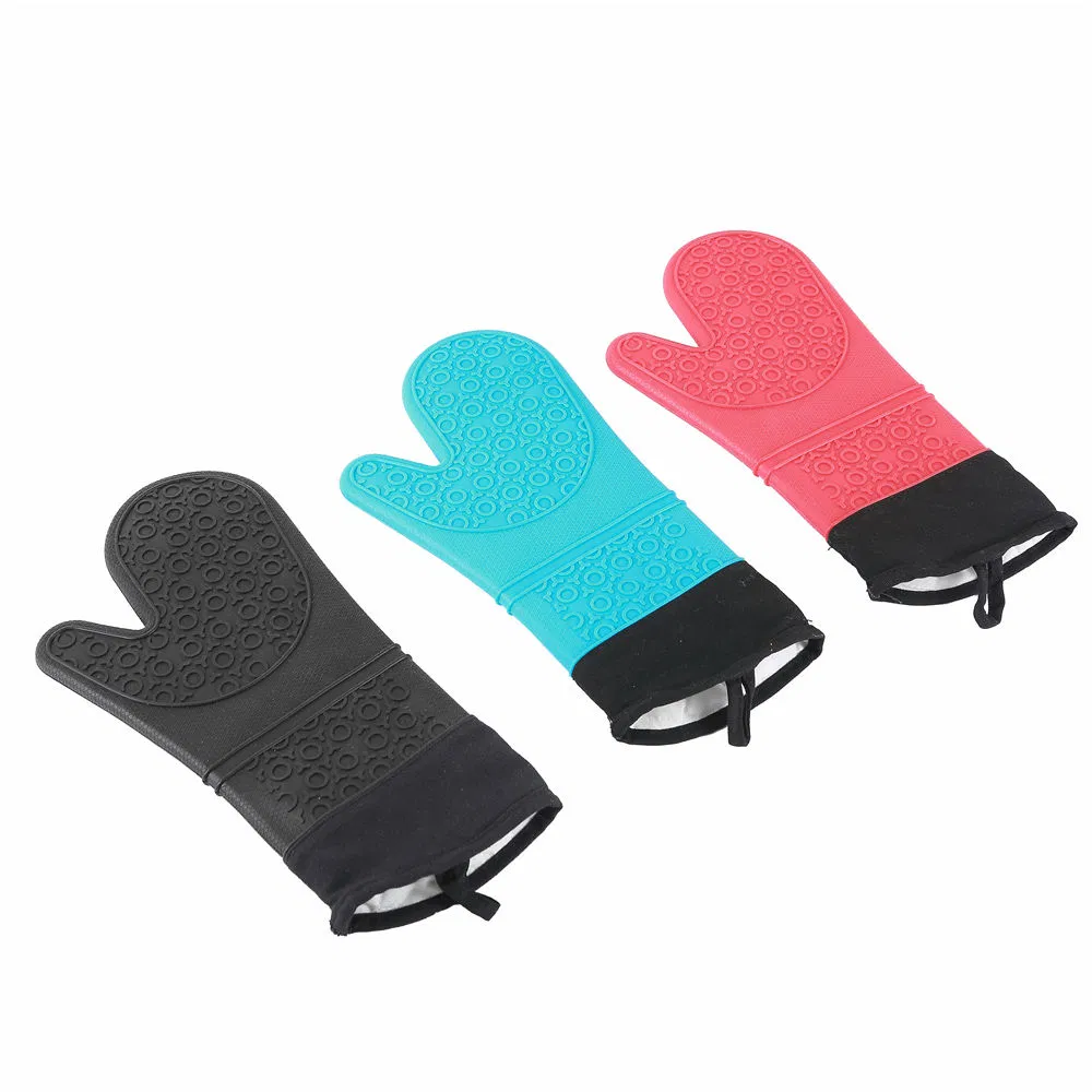 Colorful Anti-Scald Mittens for Grilling and Baking Needs