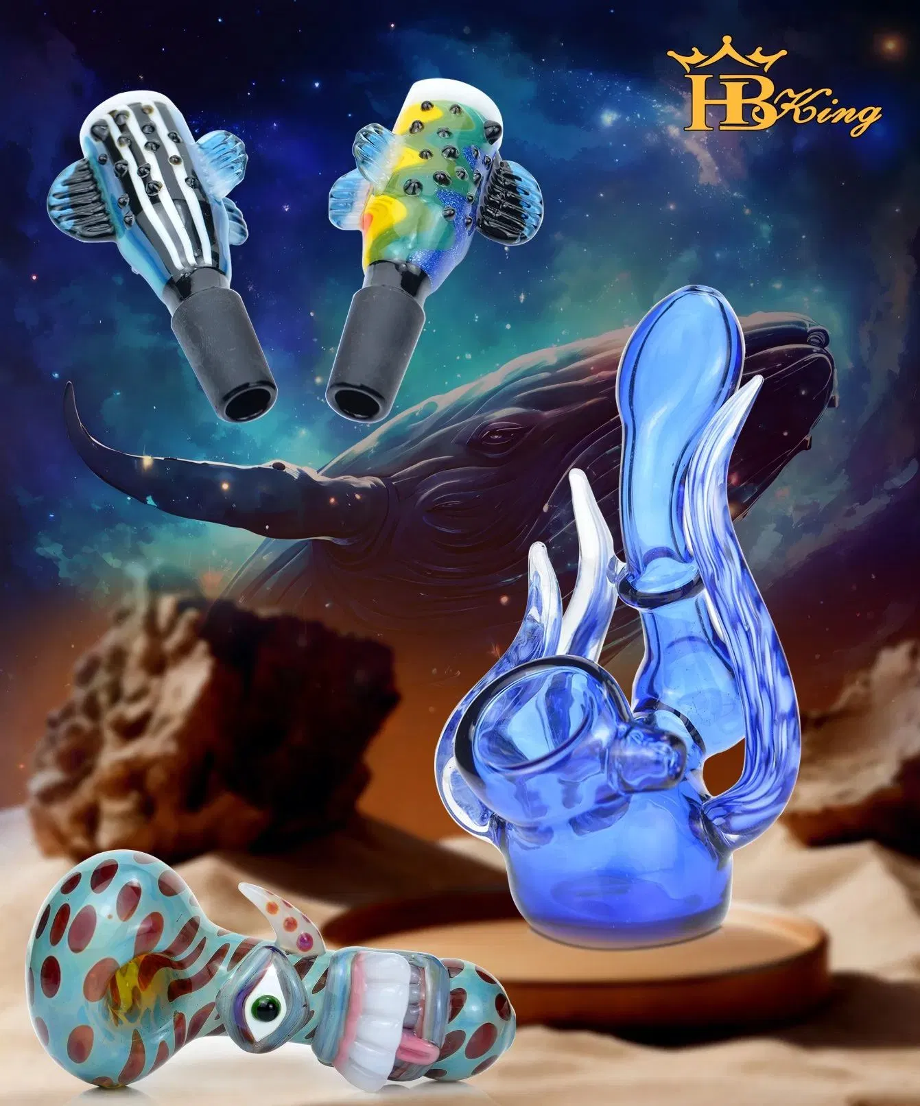 Latest Multiple Styles American Color Rod Glass Water Pipe Spoon Hand Pipe