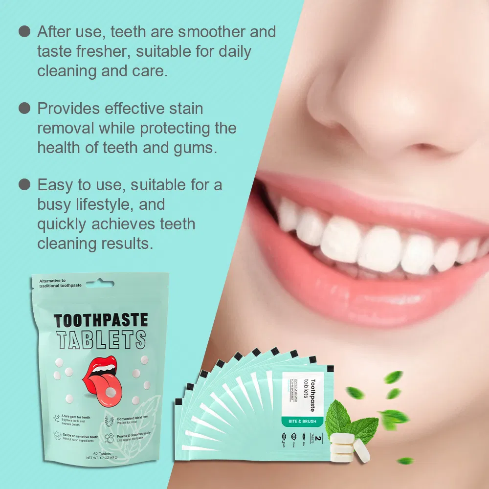 Peppermint Toothpaste Tablets for Whitening & Enamel Restoration