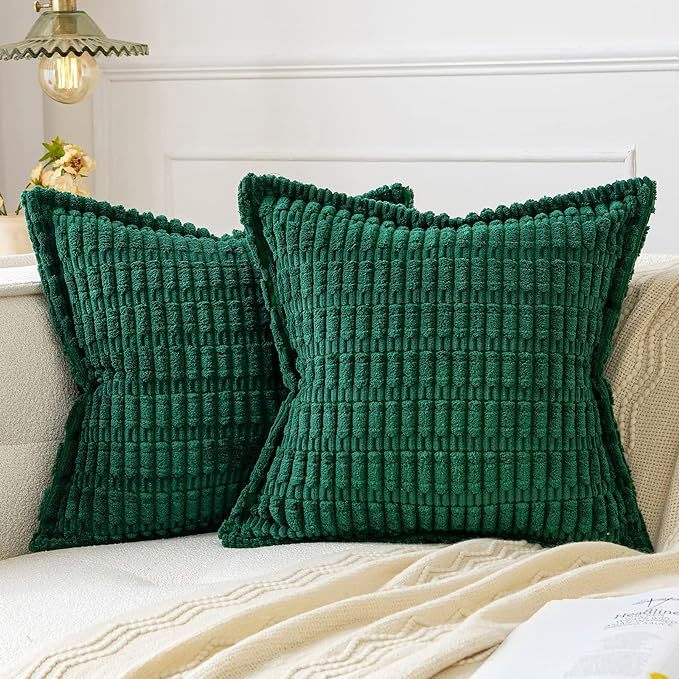 Corduroy Pillowcase Pure Color Simple Square Cushion Home Sofa Sleeping Pillow Case with Texture Decoration