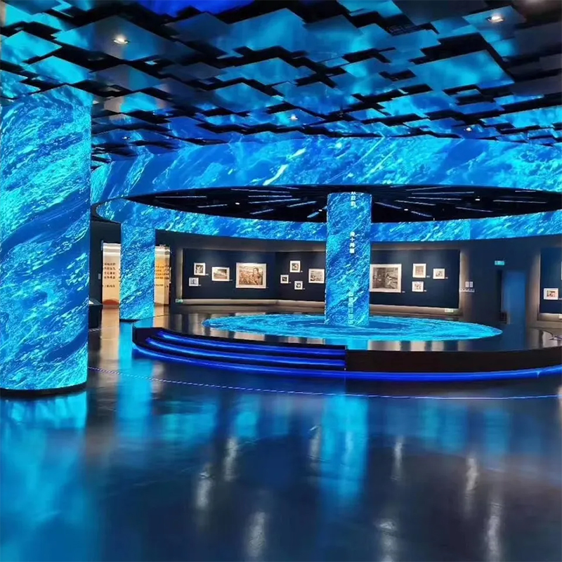 8K High Quality Immersive Xr Vr Virtual Studio 3 Sides LED Display