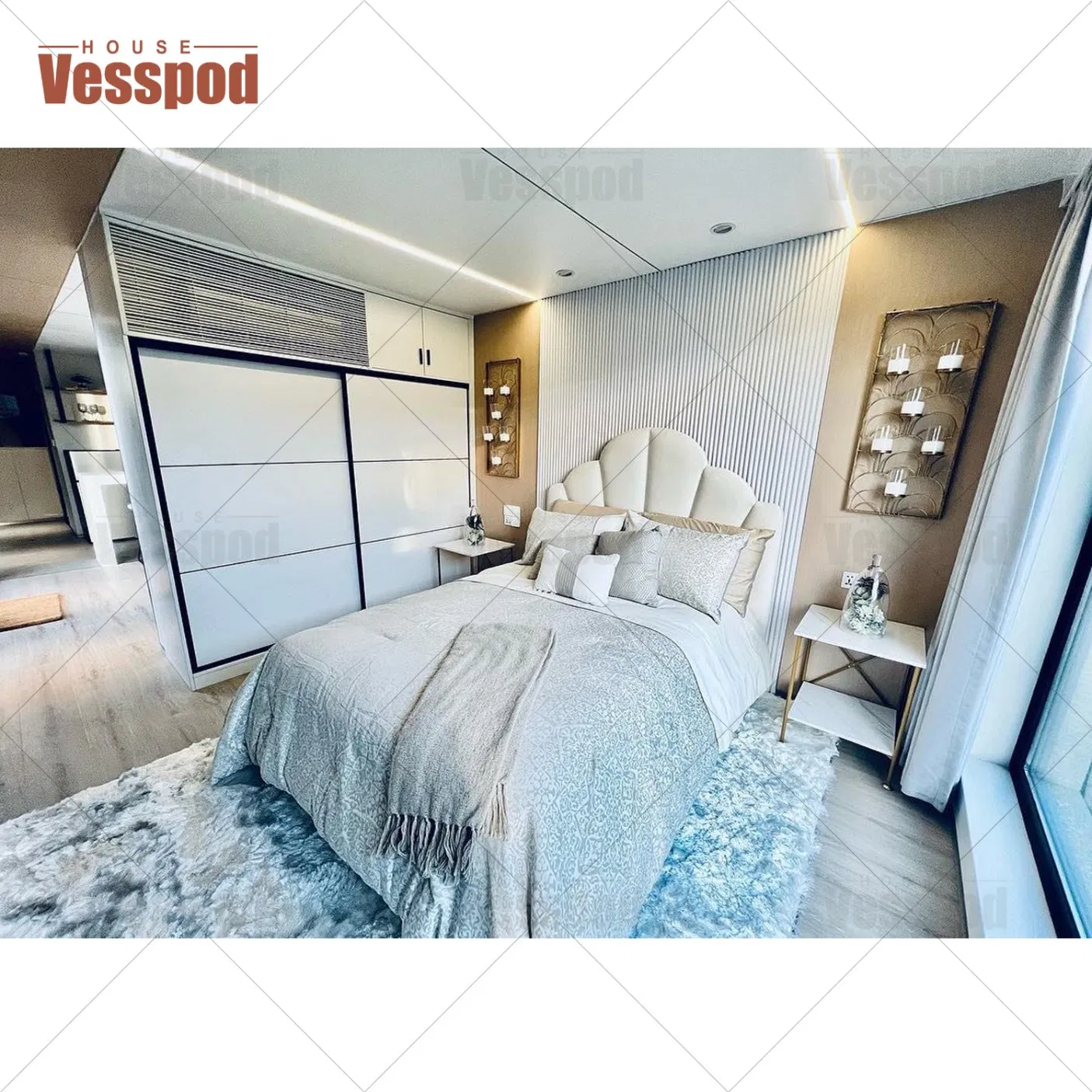 Outdoor Modern Popular Prefab House Mobile Working House Office Pod Apple Cabin