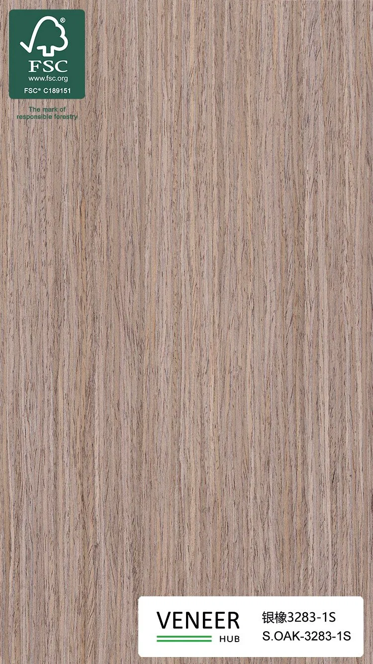 Natural Grey Oak Veneer for Decorative Paneling