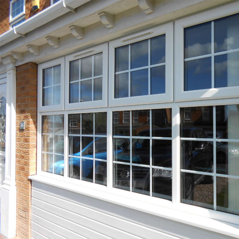 UPVC Sliding/Casement Glass Door and Window Frame Price Industrial Windows