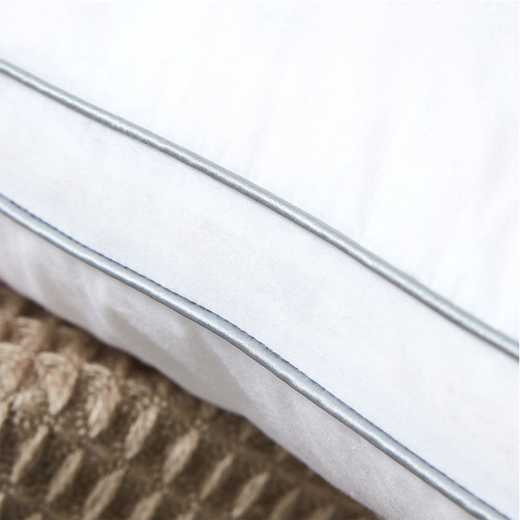 China Manufacturer Wholesale Hot Sale Microfiber Polyester Fiber Pillow Hotel Quality Double Stitching Bed Pillows