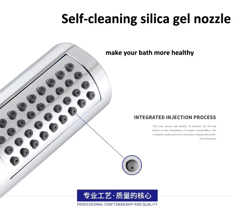 High Pressure Straight Cylindrical Power Shower Head Set
