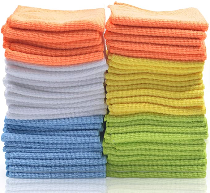 40X40 Wholesale Colorful Car Detailing 100% Microfiber Micro Fiber Cleaning Cloth Microfiber Towels