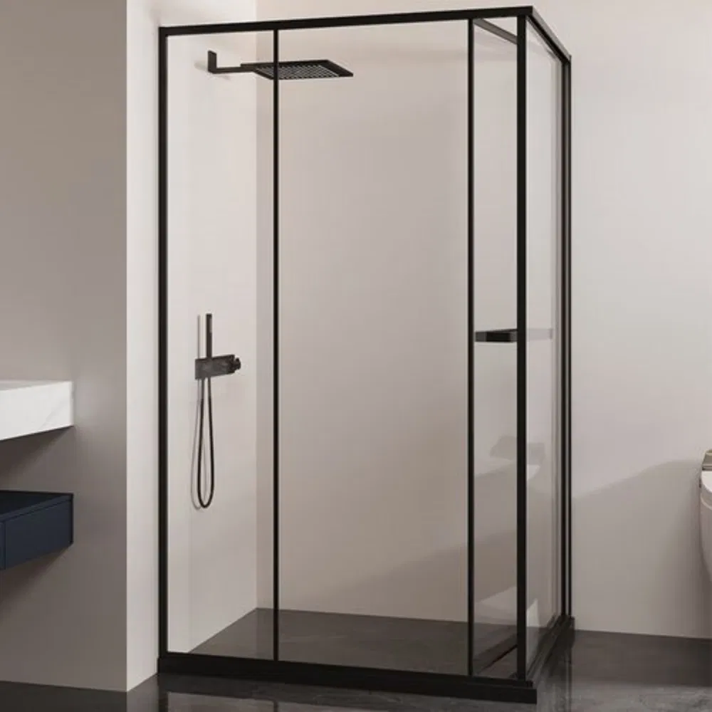 Easy Clean Sliding Luxury Aluminum 6/8mm Tempered Glass Shower Enclosure